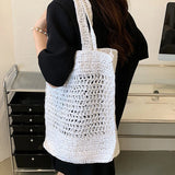 Summer Women's Beach Bags Straw Woven Large Capacity