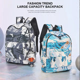 Summer Women Backpack Print Travel Backpacks Large Capacity School Bag Girls