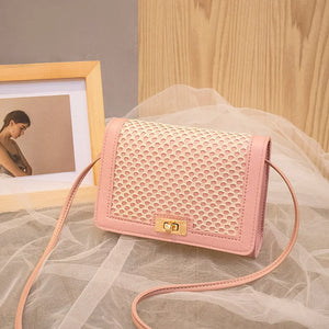 Summer Women's Messenger Bag Mesh Bag One-shoulder Mobile Phone Bag