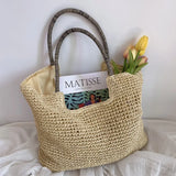 Summer Straw Bag For Women Large Capacity Totes Beach Bags