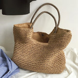 Summer Straw Bag For Women Large Capacity Totes Beach Bags