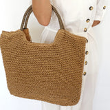 Summer Straw Bag For Women Large Capacity Totes Beach Bags