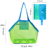 Outdoor Beach Mesh Bag Kids Sand Away Large Protable Toys Storage