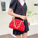 Summer PU Women Bag with Thick chain Handbags