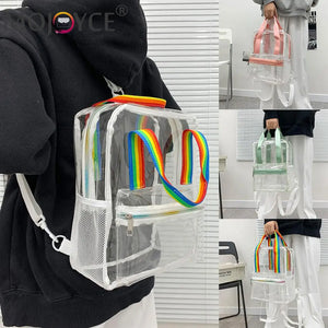 Summer PVC Clear Yoga Gym Bag Transparent Waterproof Outdoor Sports Fitness