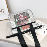 Summer Transparent PVC Handbag Large Capacity Women Shoulder Bags