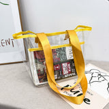 Summer Transparent PVC Handbag Large Capacity Women Shoulder Bags
