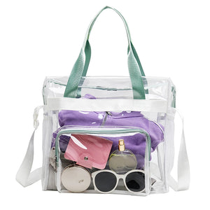 Transparent PVC Yoga Gym Bag Waterproof Outdoor Fitness Handbag