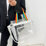 Transparent PVC Yoga Gym Bag Waterproof Outdoor Fitness Handbag