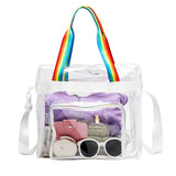 Transparent PVC Yoga Gym Bag Waterproof Outdoor Fitness Handbag