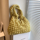 Summer Pleated Cloud Bag Female Large Capacity Shoulder Bag Handbags Tote Bolsas