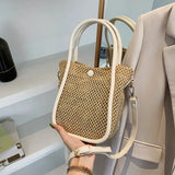 Summer Retro Casual Straw Bag Women's Bucket Bag