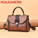 Summer Retro Shoulder Bag Soft PU Leather Handbag Crossbody Bag