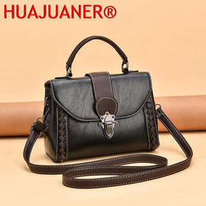 Summer Retro Shoulder Bag Soft PU Leather Handbag Crossbody Bag