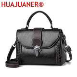 Summer Retro Shoulder Bag Soft PU Leather Handbag Crossbody Bag