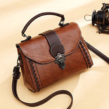 Summer Retro Shoulder Bag Soft PU Leather Handbag Crossbody Bag