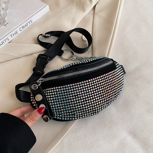 Summer Rhinestone Waist Bag for Women