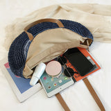 Straw Rattan Bag Woven Beach Messenger Shoulder Cro