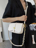 Solid Chain Female Crossbody Bag Casual Shoulder Handbag