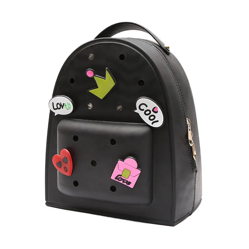 Summer Silicone Backpacks Candy Waterproof PVC School Bags