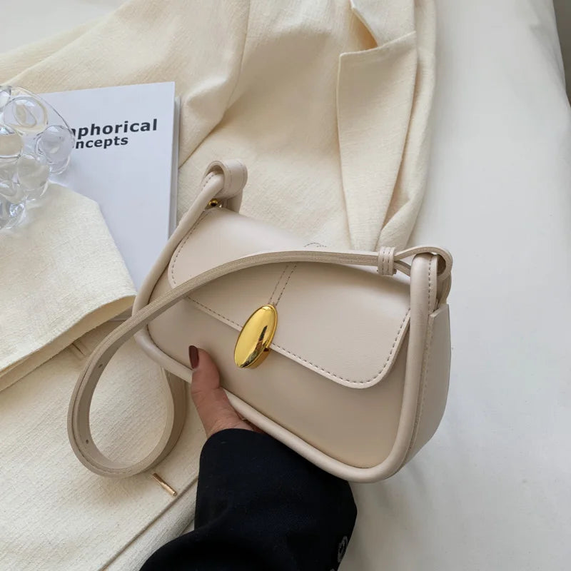 Summer Women's Shoulder Bag Vintage Solid All-match Crossbody Bags