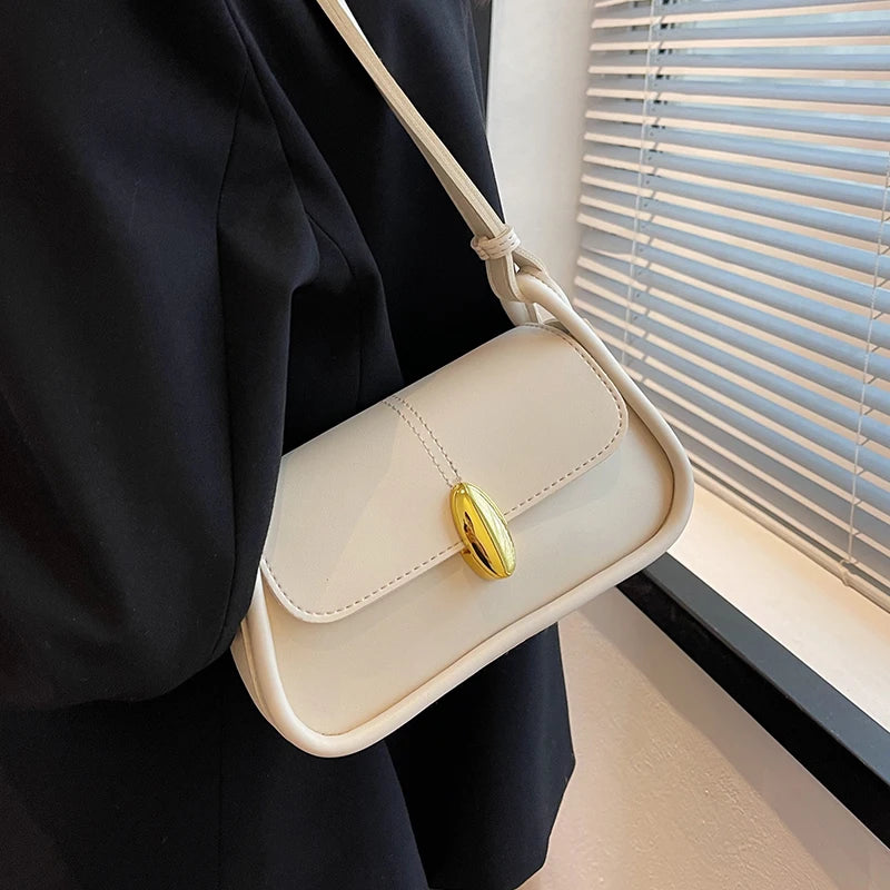Summer Women's Shoulder Bag Vintage Solid All-match Crossbody Bags