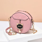 Summer Small Bag Female Round Female Bag Shoulder Round Cake Bag Portable Mini M