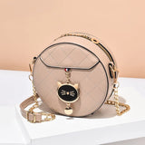 Summer Small Bag Female Round Female Bag Shoulder Round Cake Bag Portable Mini M