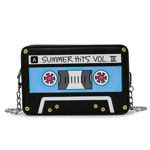 Summer Small Shoulder Bag Tape Recorder Women's Bags Funny Cartoon