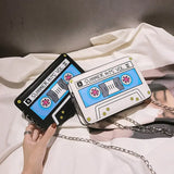 Summer Small Shoulder Bag Tape Recorder Women's Bags Funny Cartoon