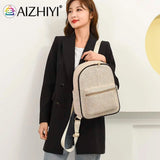 Summer Straw Backpack Beach Woven School Bag
