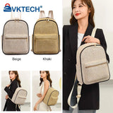 Summer Straw Backpack Beach Woven Female School Book Bag Daily Daypack Casual