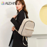 Summer Straw Backpack Beach Woven School Bag