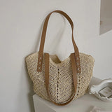 Summer Straw Bag For Women Large Beach Tote Handbag