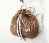 Summer Straw Bag Women Backpack Rucksack For Girls Mochila Travel Beach