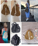 Women Straw Backpack Rucksack Weaved Girls Mochila Travel Beach Bag