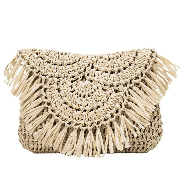 Summer Straw Bags Tassel Small Beach Bags