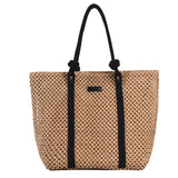 Summer Straw Beach Bag Large Rattan Woven Handbag