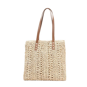 Summer Straw Beach Shoulder Bag Bohemian Travel Tote Bag