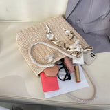 Summer Straw Beach Bag Large Capacity Rattan Woven Handbag