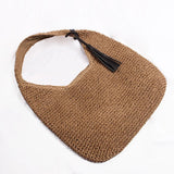 Straw Beach Bags for Women Woven Handbags Vacation Shopping Bags