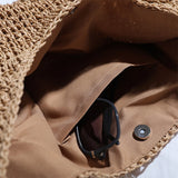 Straw Beach Bags for Women Woven Handbags Vacation Shopping Bags