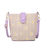 Summer Straw Crossbody Bags Women Handbags Knitted Boho Bag Female
