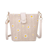 Summer Straw Crossbody Bags Women Handbags Knitted Boho Bag Female