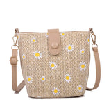 Summer Straw Crossbody Bags Women Handbags Knitted Boho Bag Female