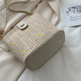 Summer Straw Crossbody Bags Women Handbags Knitted Boho Bag Female