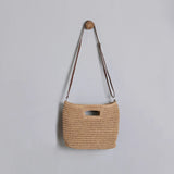 Summer Straw Handle Bag Large Capcaity Woven Rattan Beach Bag
