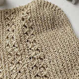 Summer Straw Shoulder Bag Female Hollow Large Capacity Handbag