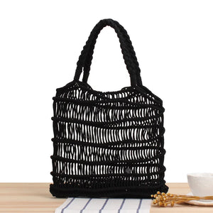 Straw Shoulder Bag Women Large Capacity Totes Braided Beach