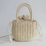 Summer Straw Tote Bag for Women Rattan Crossbody Beach Shoulder Bag